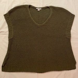 Coldwater Creek Sleeveless Sweater Olive Green 18